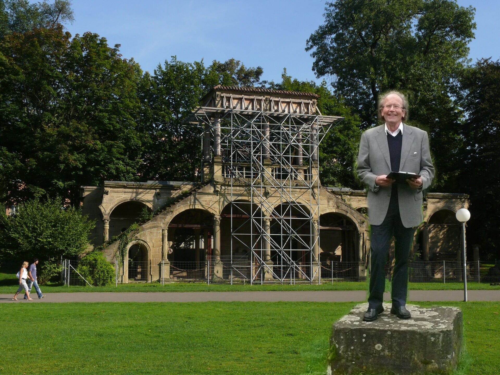 Die Ruine des Neuen Lusthauses im Schlossgarten